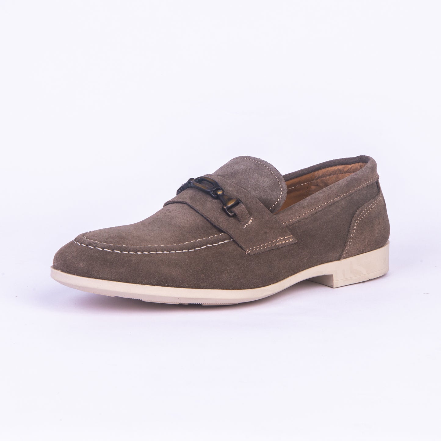Mocassins En Daim - Taupe