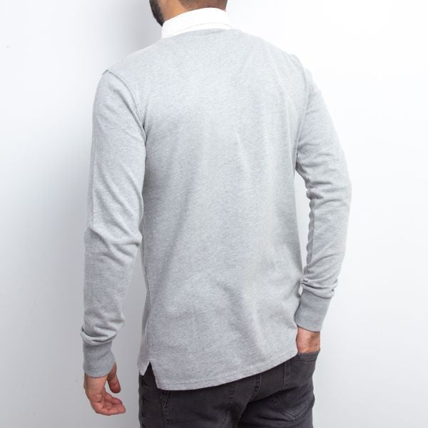 Polo Manches Longues - Gris
