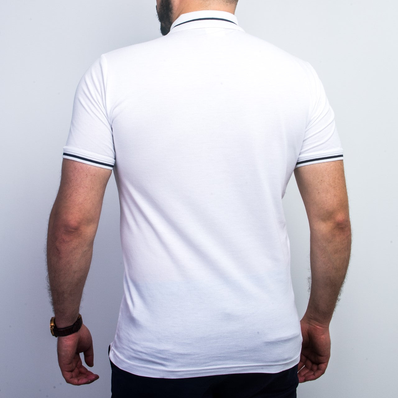 Polo à Motif - Blanc