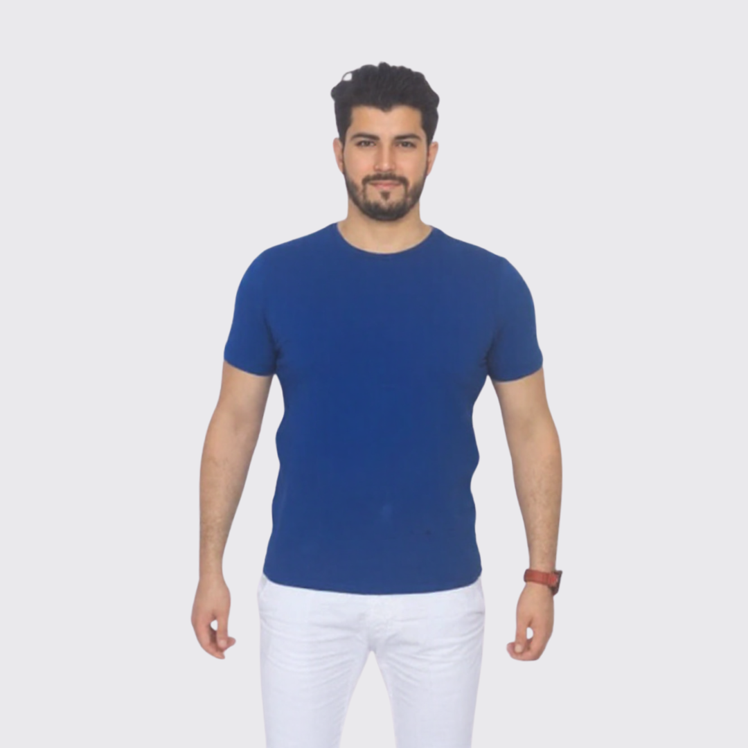 ﻿BAKER'S T-Shirt Unis - Homme - Bleu