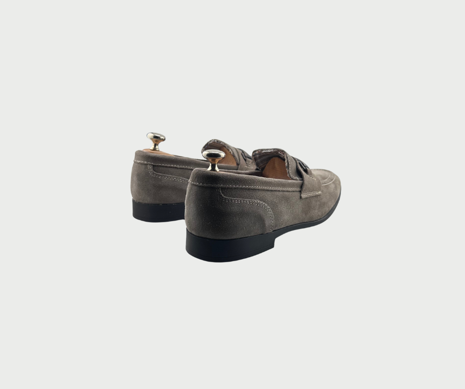 Mocassin En Daim - Tortora