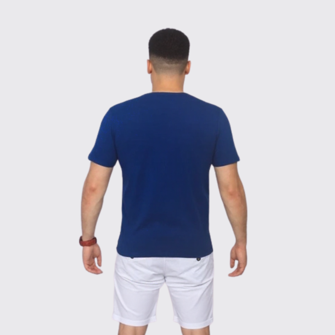 ﻿BAKER'S T-Shirt Unis - Homme - Bleu