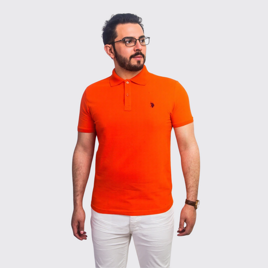 Polo à Motif - Orange