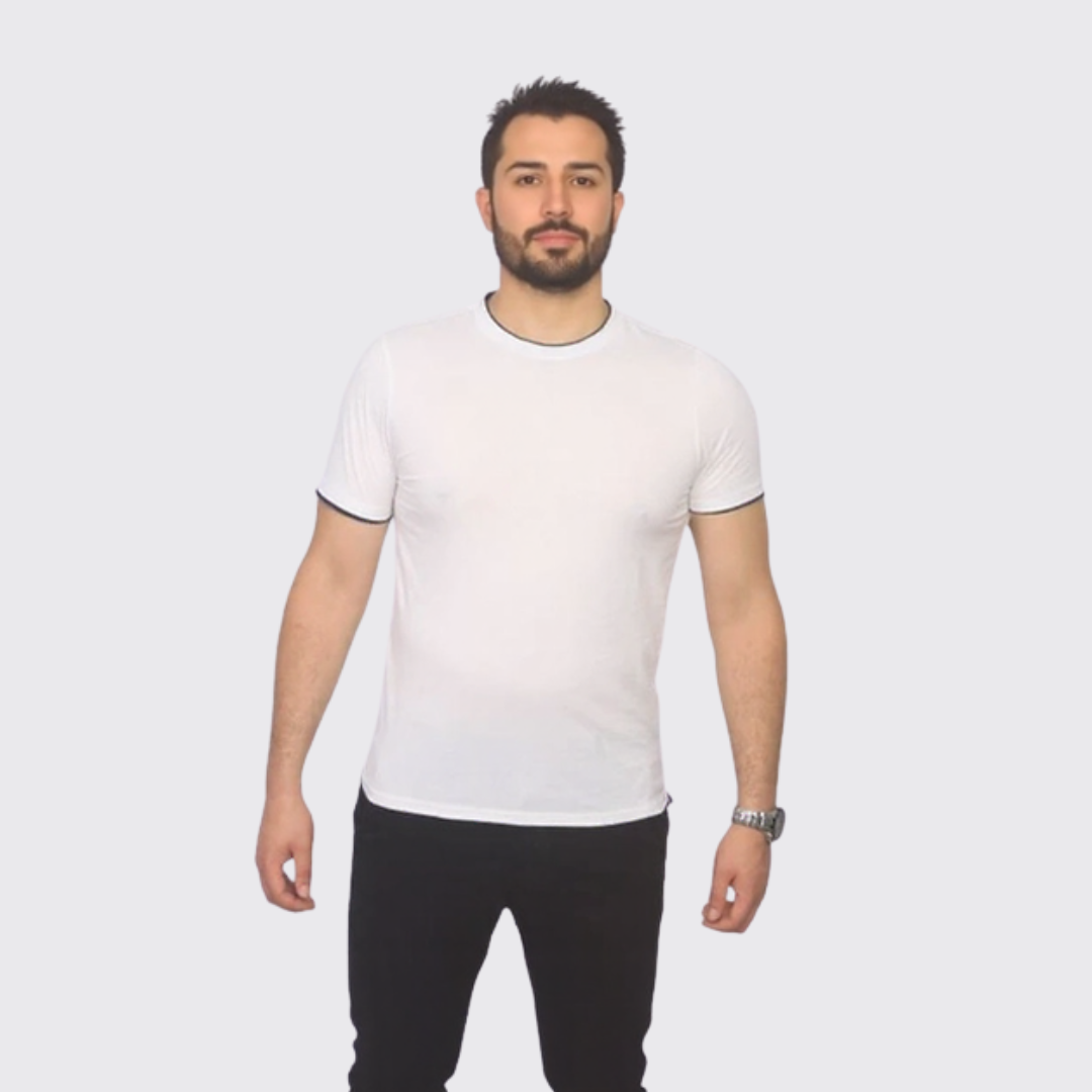 T-shirt Beker's homme Unis - Blanc