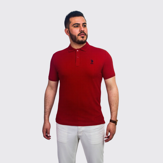 Polo à Motif - Rouge