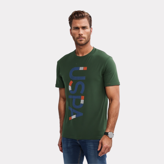 US Polo T-Shirt Homme - Vert