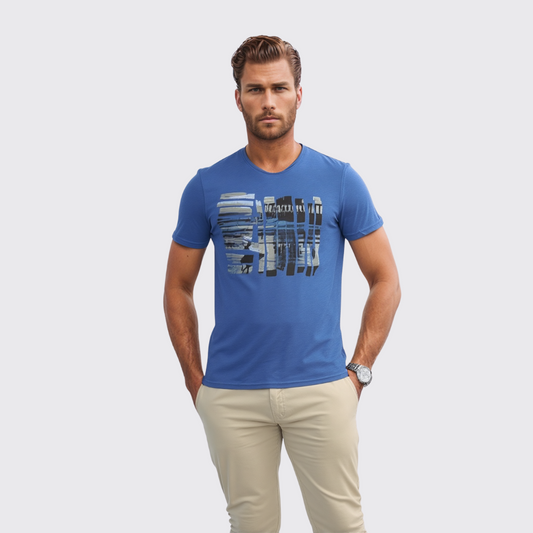 Bakers T-Shirt À Motif - Bleu