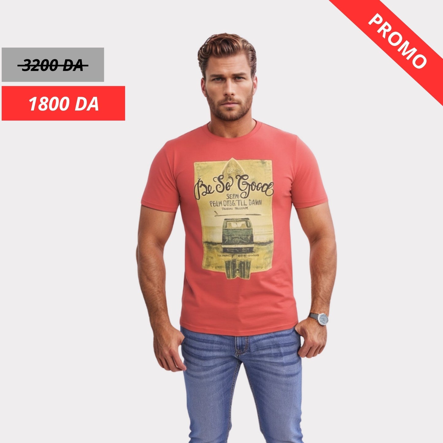T-shirt à motif Baker's - Rouge