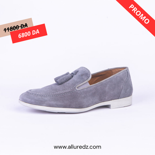 Mocassins En Daim - Gris