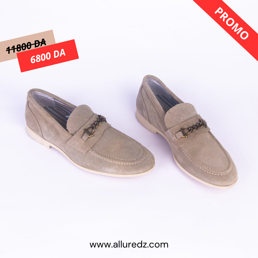 Mocassins En Daim - Beige