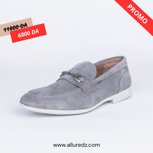 Mocassin En Daim - Gris