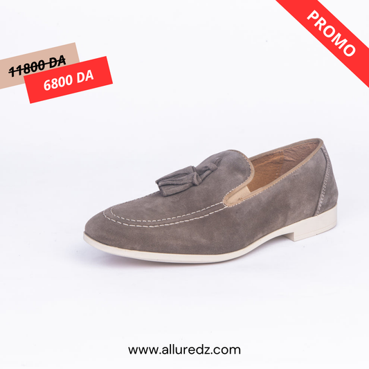 Mocassin En Daim - Taupe