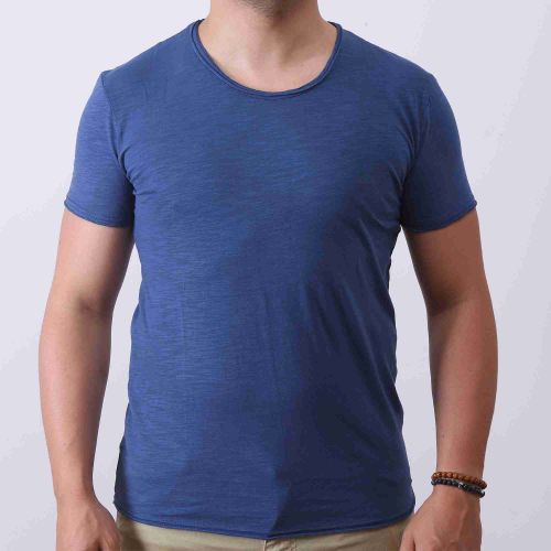 Y.two Jeans T-Shirt Homme 100% coton - Bleu