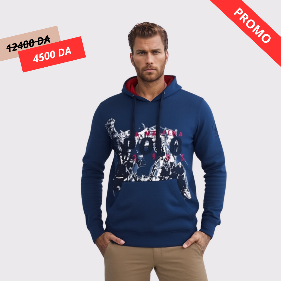 Sweat-Shirt à Capuche - 100 % Cotton - Edition Polo La Martina