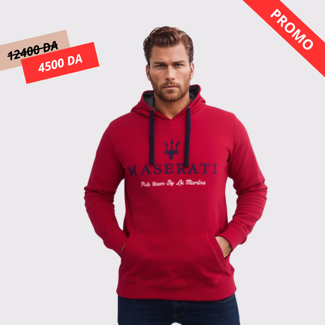 Sweat-Shirt à Capuche 100 % Cotton - EDITION MASERATI