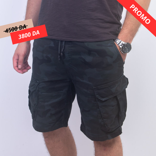 Short Cargo Militaire - Gris