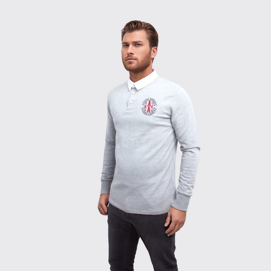 Polo Manches Longues - Gris