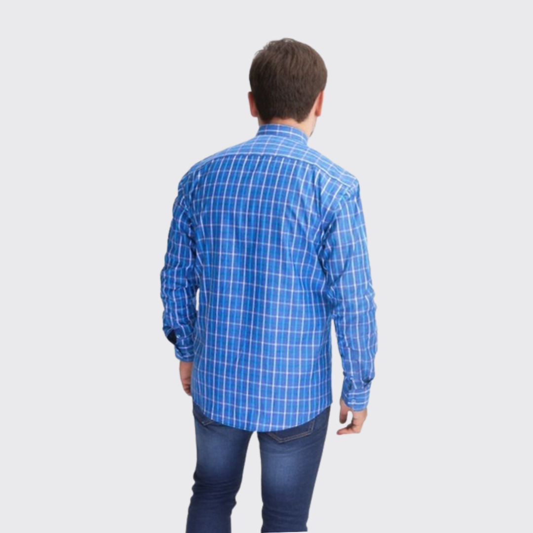 Antonio Bacci Chemises À Carreaux - Bleu/Vert