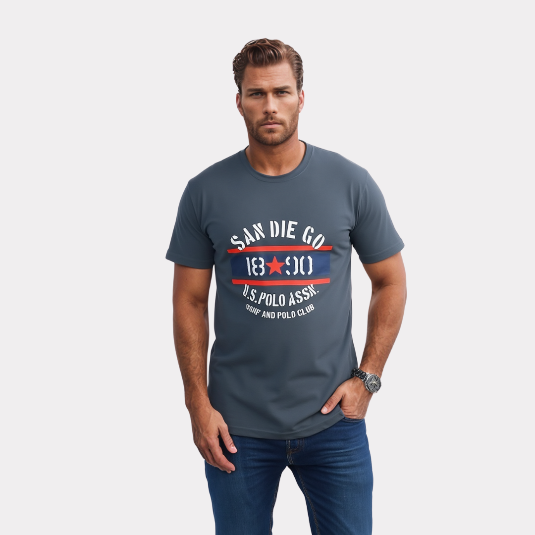 US Polo T-Shirt homme - Gris