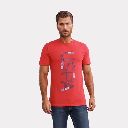 US Polo T-Shirt Homme - Rouge