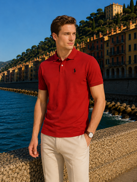 Polo Coupe Slim - U.S Polo Assn -  Rouge