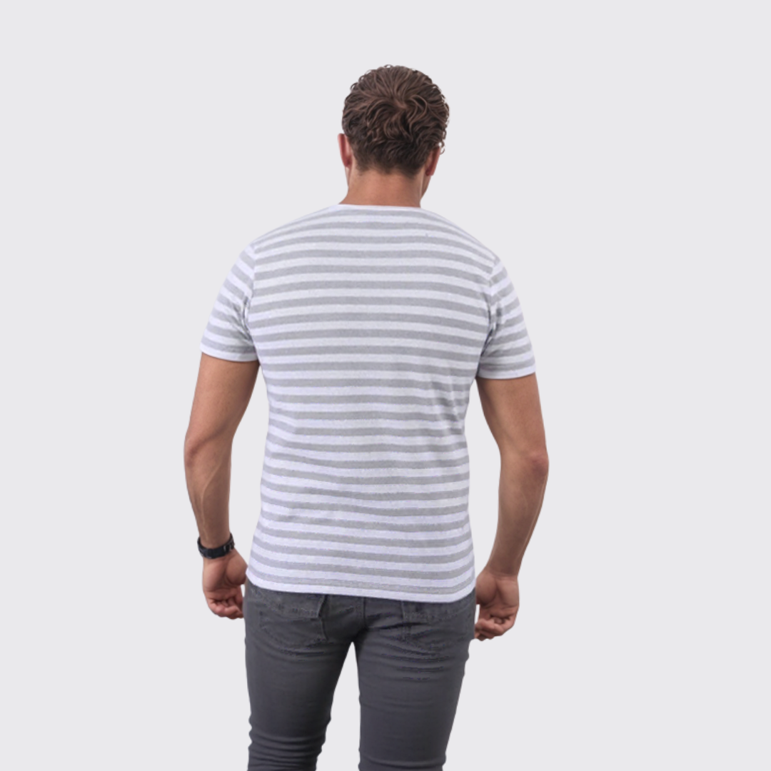Bakers T-Shirt Marin - Blanc/Gris