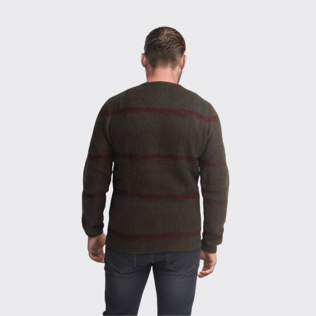 BAKER'S Pull Ras De Cou Homme - Khaki