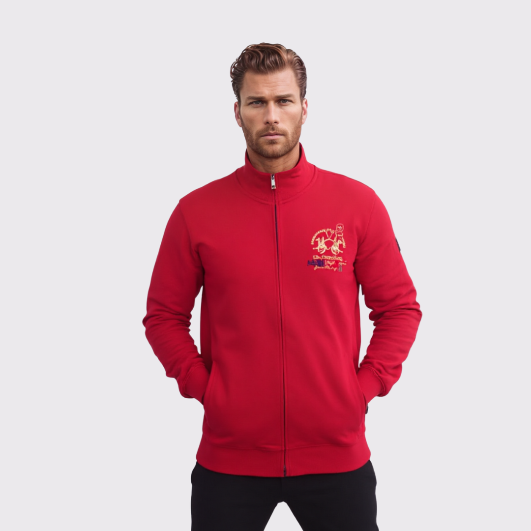 Sweat-shirt à Col Montant 100% Cotton - La Martina Collection