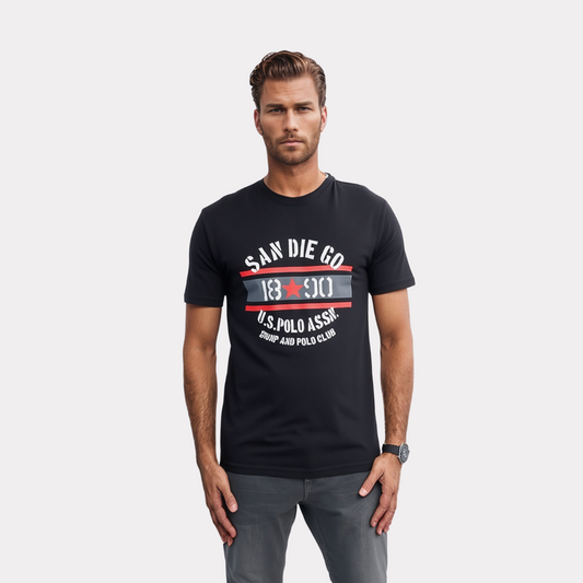 US Polo T-Shirt Homme - Noir