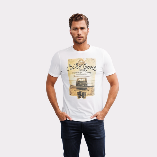 T-shirt à motif Baker's - Blanc