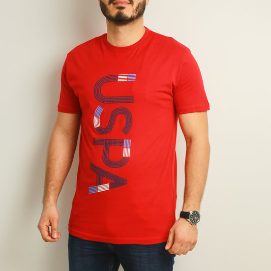 US Polo T-Shirt Homme - Rouge