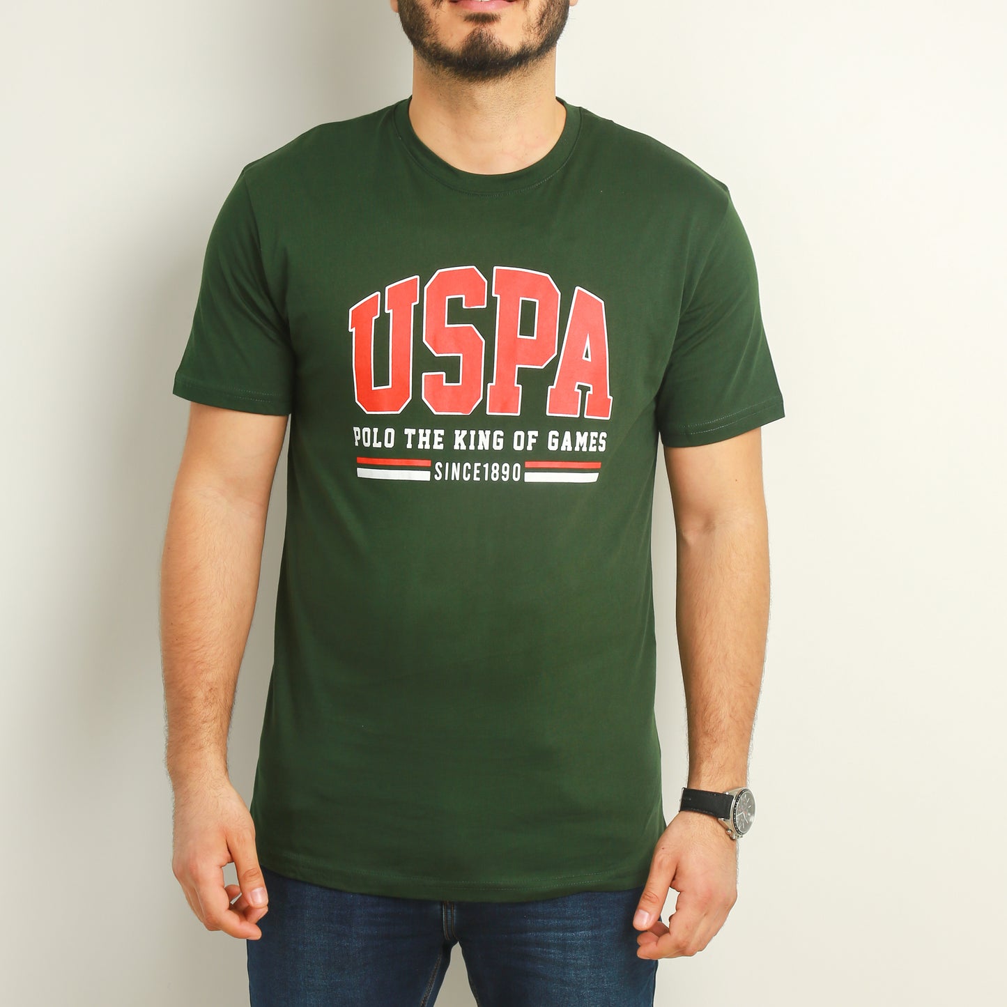 US Polo T-Shirt Homme - Vert