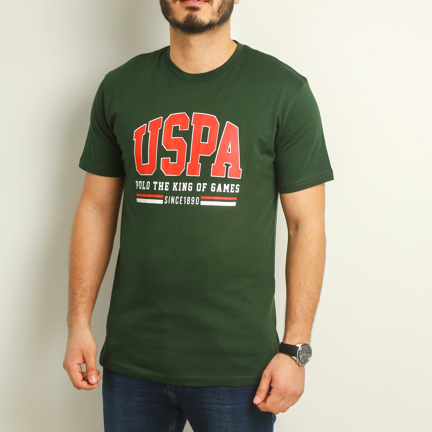US Polo T-Shirt Homme - Vert