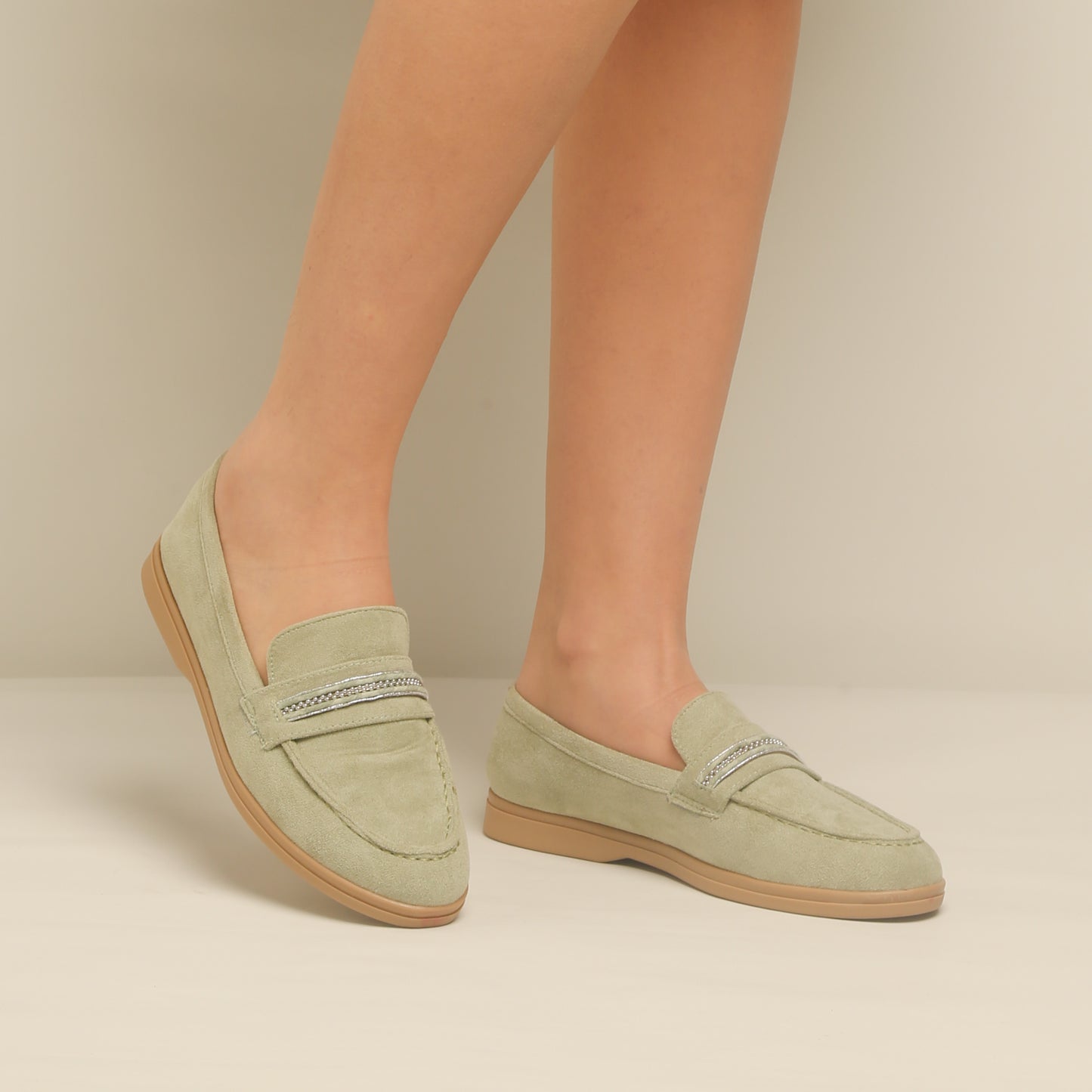 Mocassin En Daim - green