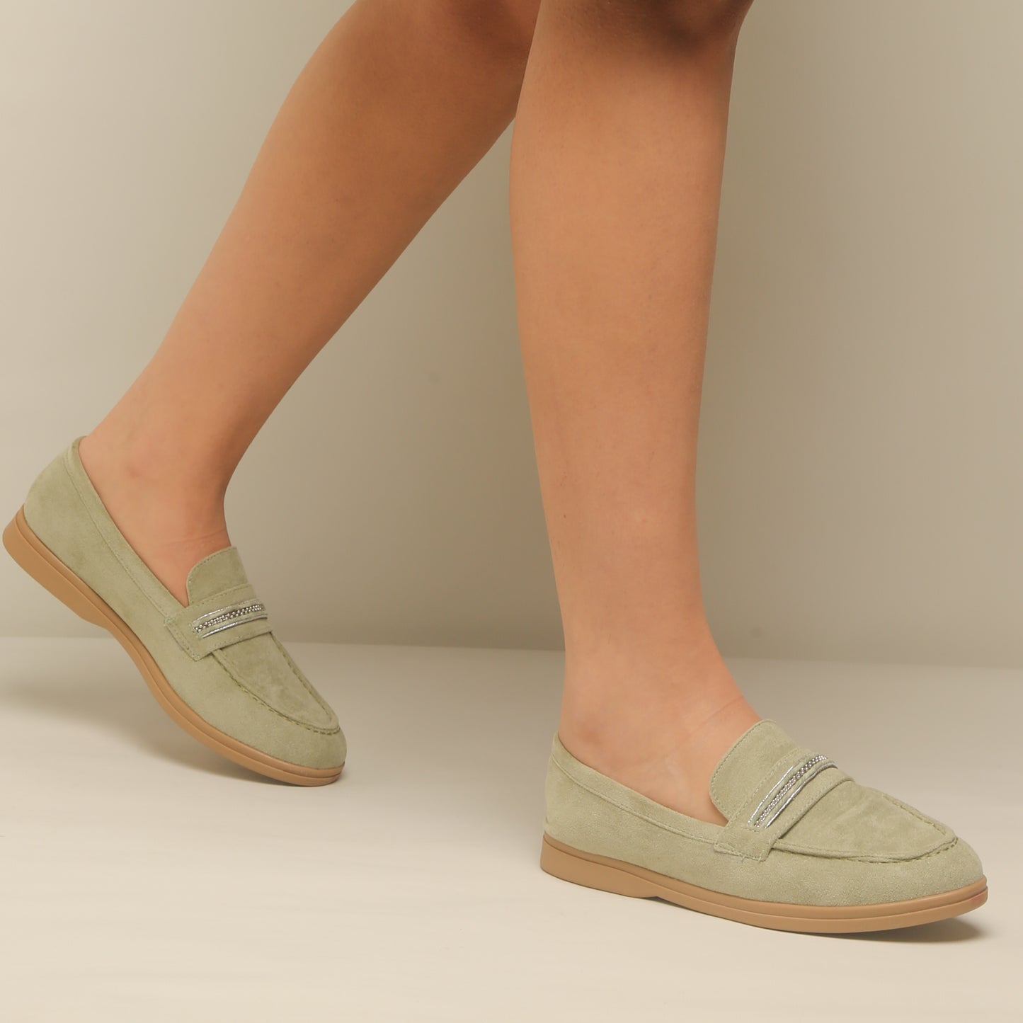 Mocassin En Daim - green