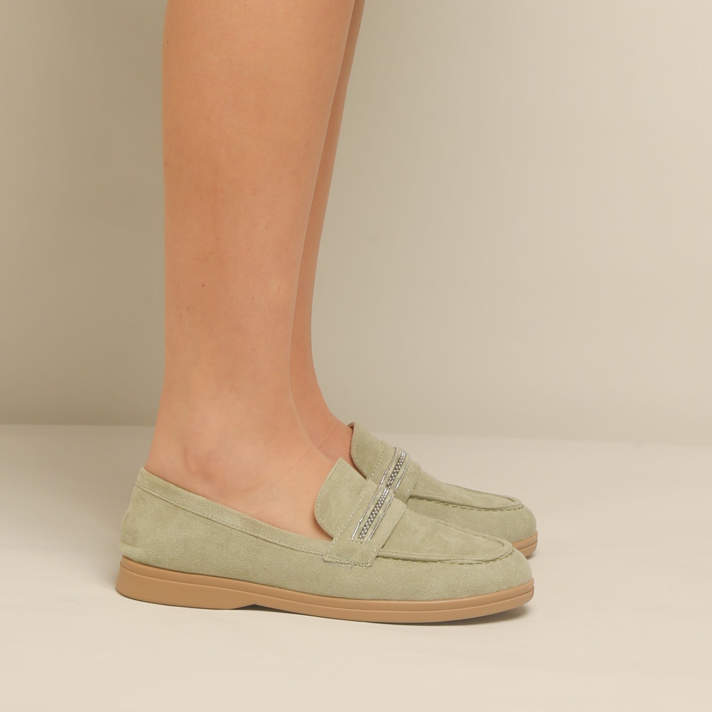 Mocassin En Daim - green