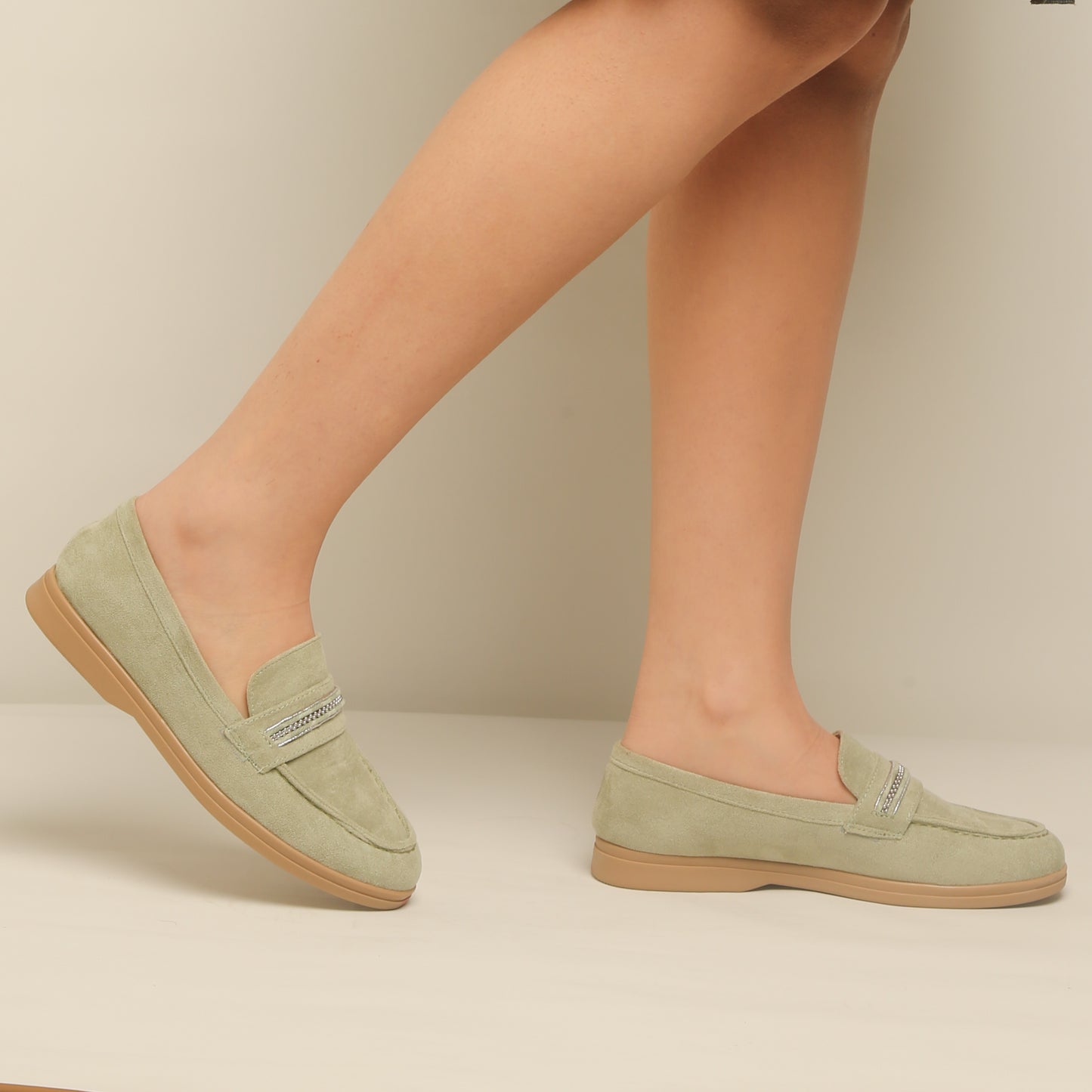 Mocassin En Daim - green