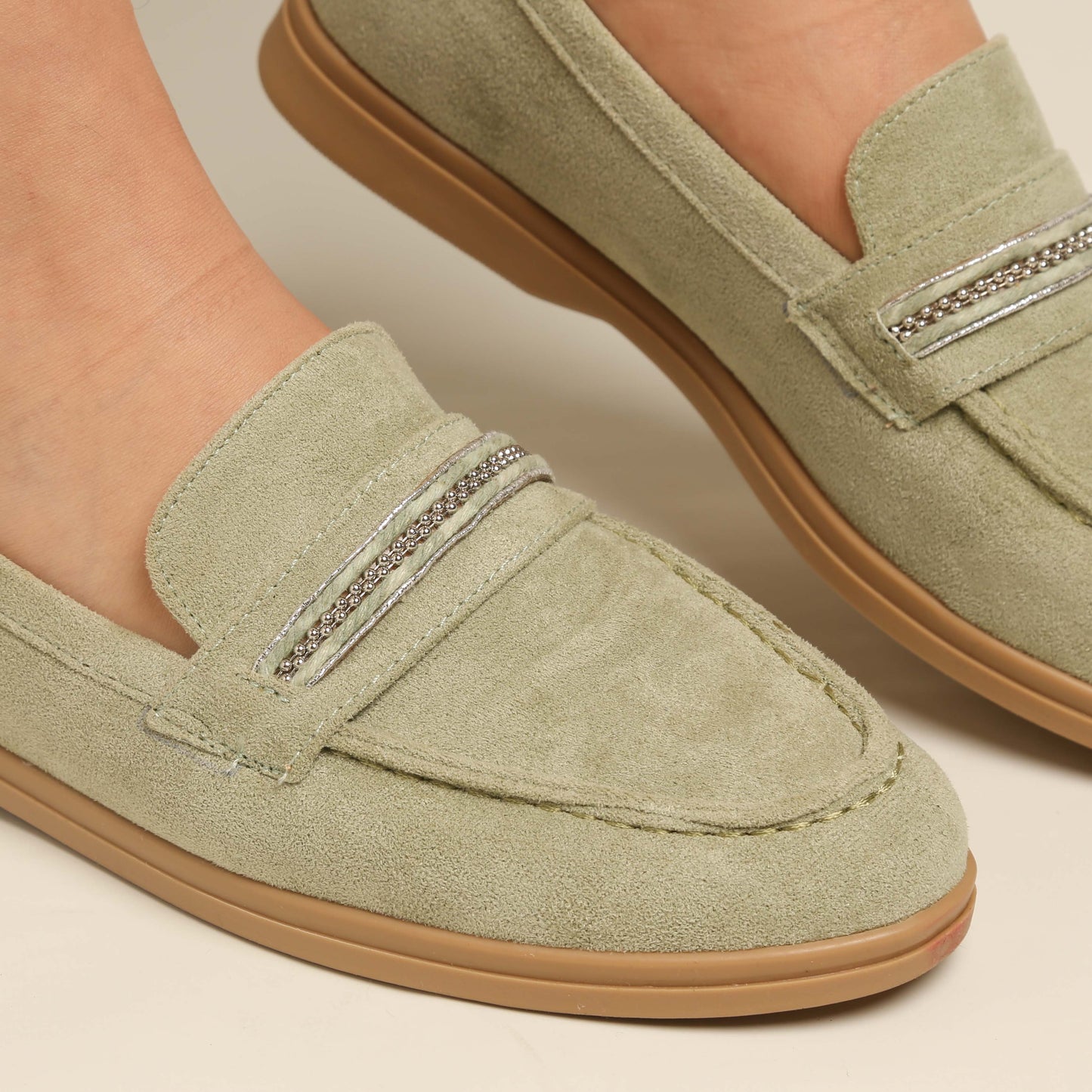 Mocassin En Daim - green