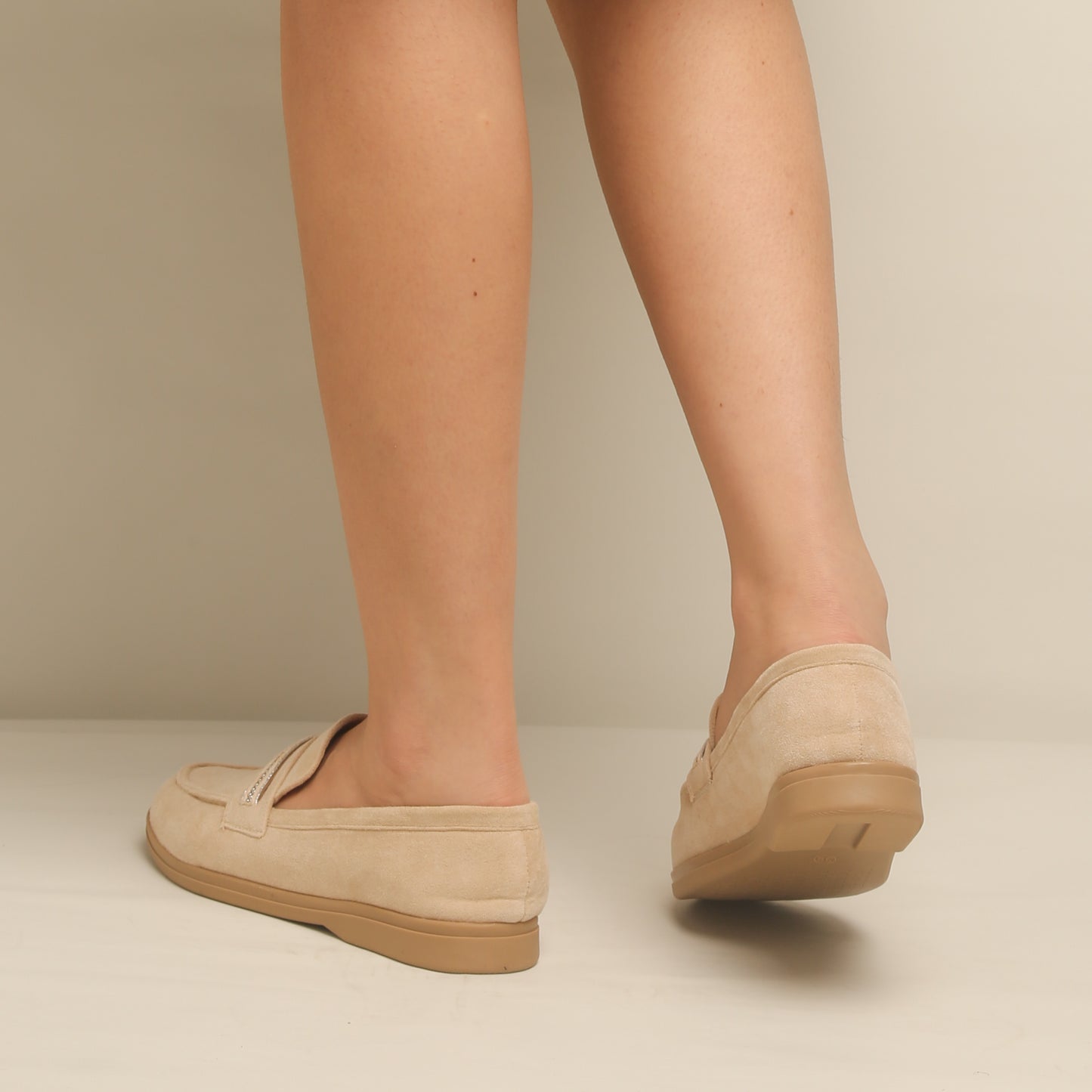 Mocassin En Daim - Beige