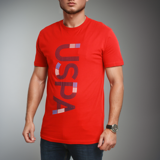 US Polo T-Shirt Homme - Rouge