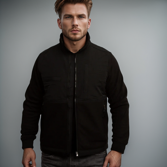 Veste Zippée Polaire - Black