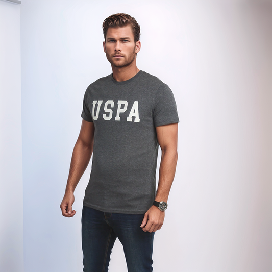 US Polo T-Shirt Homme - Gris
