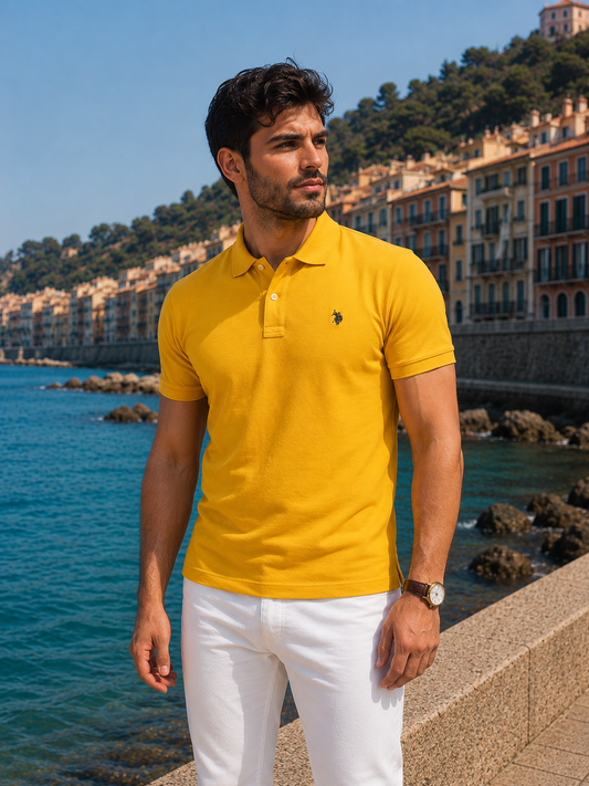 Polo Coupe Slim - U.S Polo Assn  - Jaune