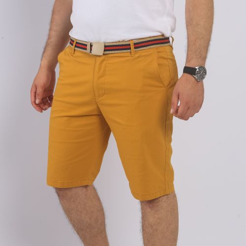 CHISNBAL Short Unis - Homme - moutarde