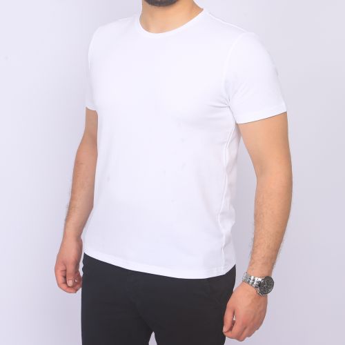 ﻿BAKER'S T-Shirt Unis - Homme - Blanc