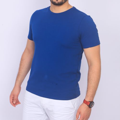 ﻿BAKER'S T-Shirt Unis - Homme - Bleu