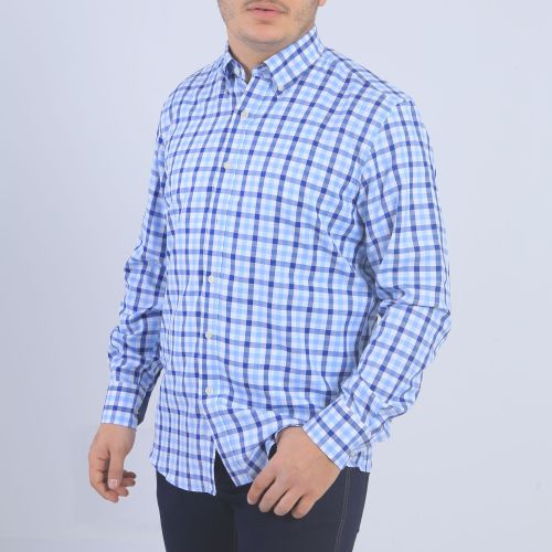 Antonio Bacci Chemises À Carreaux - Bleu