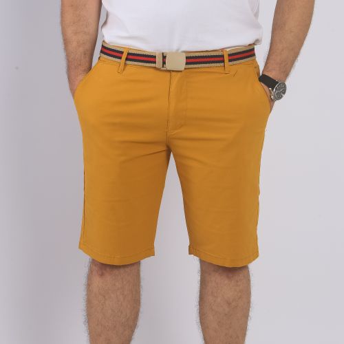 CHISNBAL Short Unis - Homme - moutarde