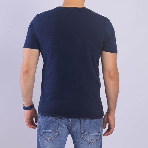 T-shirt Beker's homme a Motif - bleu Marine