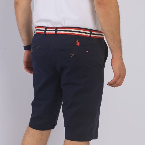 CHISNBAL Short Unis - Homme - Bleu Marine